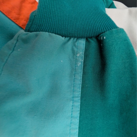 Vintage Adidas Amuza River Kayaking Graphic Sweatshirt Teal Orange Mens XL - Picture 10 of 11